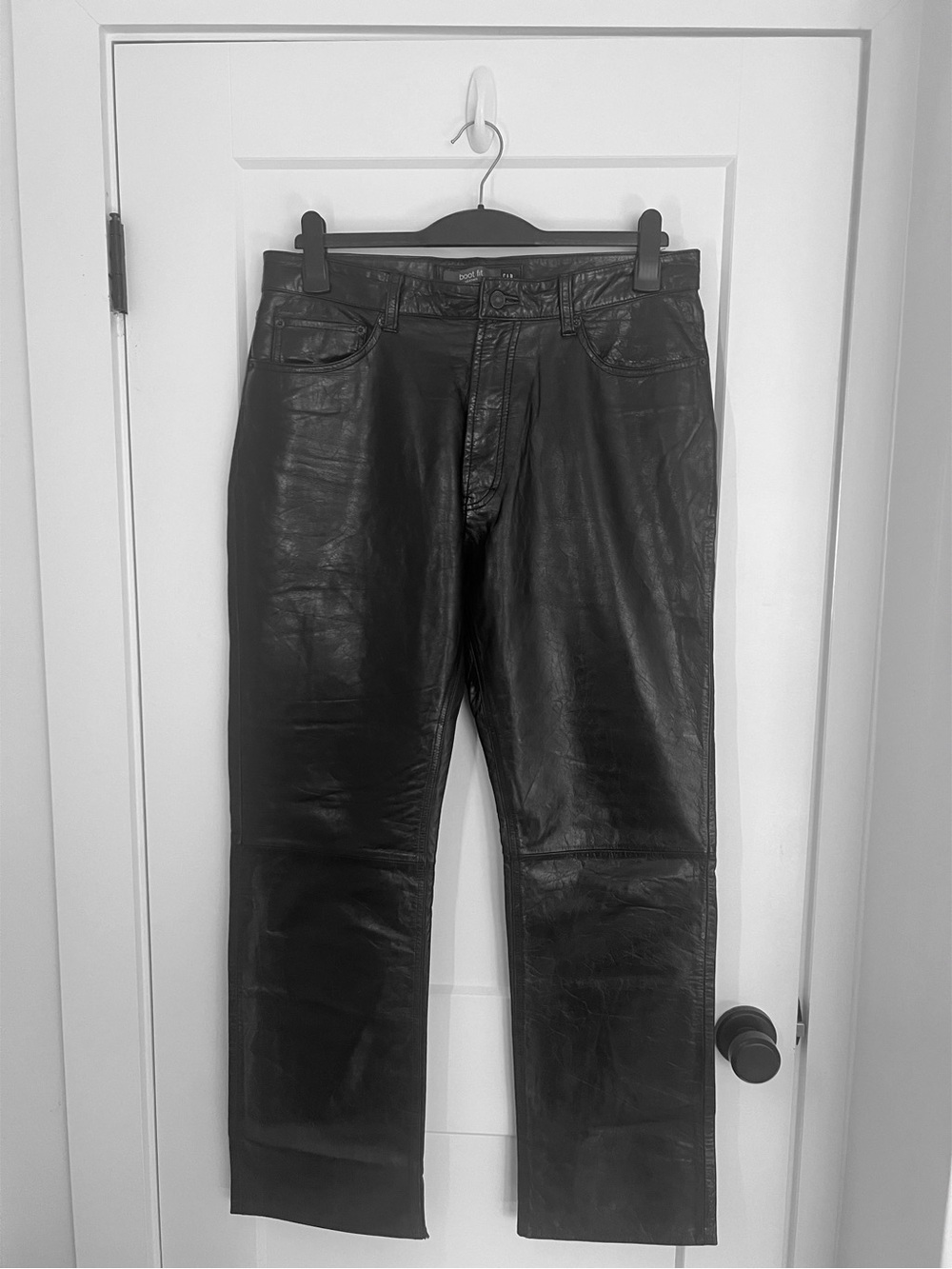 GAP Vintage Y2K Full Grain Leather Pants